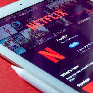 Página de inicio de Netflix para su instalación en un dispositivo iOS (iPad)